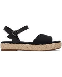 TOMS - Abby Flatform Espadrille Sandal - Lyst
