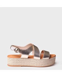Toni Pons - Golden Strappy Platform Sandal - Lyst