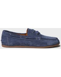 Toni Pons - Suede Boat Shoes With Leather Laces - Lyst