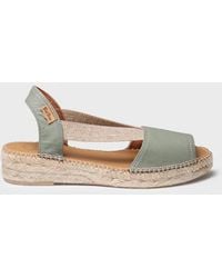 Toni Pons - Flat Leather Sandal With Elastics - Lyst