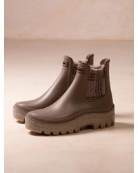 Toni Pons - Rubber Rain Ankle Boot With Tweed Elastics - Lyst