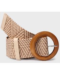 Toni Pons - Fabric And Leather Belt - Lyst