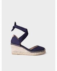 Toni Pons - Wedge Espadrille With Ribbons - Lyst