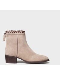 Toni Pons - Suede Ankle Boot With Braiding And Tassels - Lyst