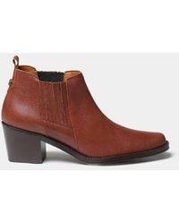 Toni Pons - Leather Cowboy Ankle Boots With Heel - Lyst