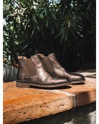 Toni Pons - Metallic Leather Ankle Boot With Side Elastics - Lyst