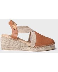 Toni Pons - Leather Espadrille With Wedge And Elastics Designed For Wide Fit - Lyst