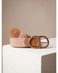 Toni Pons - Fabric And Leather Belt - Lyst