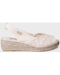 Toni Pons - Jute Wedge Espadrilles Peep Toe Style - Lyst