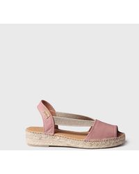 Toni Pons - Flat Leather Sandal With Elastics - Lyst