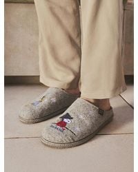 Toni Pons - Felt Slipper With Snoopy Embroidery - Lyst