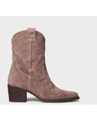 Toni Pons - Suede Cowboy Ankle Boot - Lyst