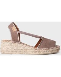 Toni Pons - Suede Wedge Espadrilles - Lyst
