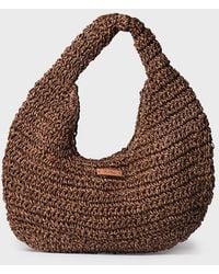 Toni Pons - Raffia Handbag With Shiny Finish - Lyst