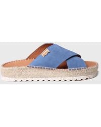 Toni Pons - Flat Sandal With Crossed Straps - Lyst