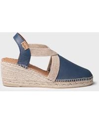 Toni Pons - Medium Wedge Leather Espadrilles - Lyst