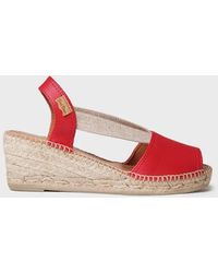 Toni Pons - Mid-Wedge Open-Back Leather Espadrille - Lyst