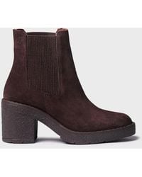 Toni Pons - Suede Chelsea Boot With Block Heel - Lyst