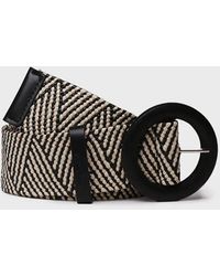 Toni Pons - Leather And Fabric Belt - Lyst
