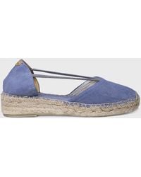Toni Pons - Suede Espadrille With Straps - Lyst