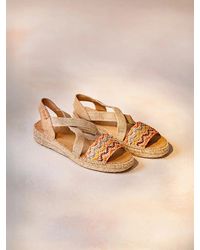 Toni Pons - Espadrille With Jute Wedge And Multicolour Bands - Lyst