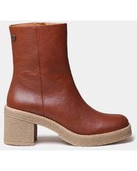 Toni Pons - Leather Ankle Boot With Platform And Block Heel - Lyst