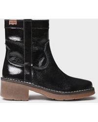 Toni Pons - Patent Leather Ankle Boots With Side Zip - Lyst