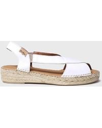 Toni Pons - Leather Sandals With Crossed Straps - Lyst
