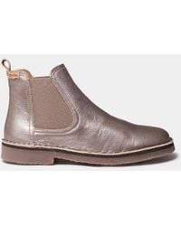 Toni Pons - Metallic Leather Ankle Boot With Side Elastics - Lyst