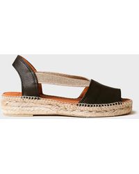 Toni Pons - Flat Leather Sandal With Elastics - Lyst