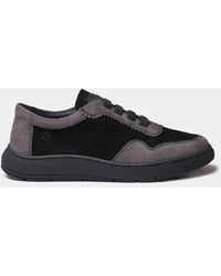 Toni Pons - Two-Tone Split Leather Trainer - Lyst