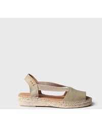 Toni Pons - Flat Leather Sandal With Elastics - Lyst