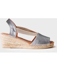 Toni Pons - Mid-Wedge Open-Back Leather Espadrille - Lyst