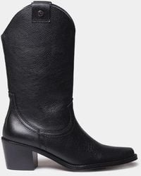 Toni Pons - Leather Cowboy Ankle Boots With Heel - Lyst