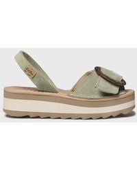 Toni Pons - Suede Sandal With Decorative Buckle - Lyst