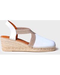 Toni Pons - Medium Wedge Leather Espadrilles - Lyst
