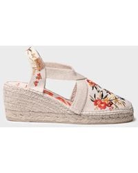 Toni Pons - Wedge Espadrilles With Multicoloured Embroidery - Lyst