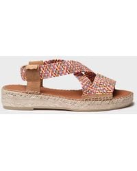 Toni Pons - Open Espadrille With Multicolour Elastics - Lyst