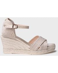 Toni Pons - Open Bridal Espadrille With Wedge And Crossed Straps - Lyst