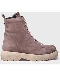 Toni Pons - Nubuck Leather Boot With Laces - Lyst