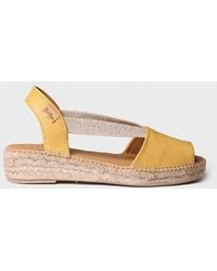 Toni Pons - Flat Leather Sandal With Elastics - Lyst