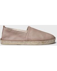 Toni Pons - Closed Leather Espadrille With Jute Sole - Lyst