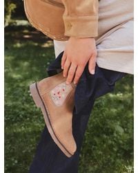 Toni Pons - Suede Ankle Boot With Embroidery - Lyst