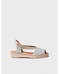 Toni Pons - Flat Leather Sandal With Elastics - Lyst