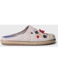 Toni Pons - Felt Slippers For With Flowers - Lyst