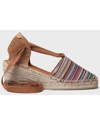 Toni Pons - Multicoloured Striped Cotton Wedge Espadrille - Lyst
