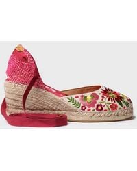 Toni Pons - Embroidered Wedge Espadrilles - Lyst