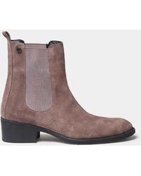 Toni Pons - Snake-Effect Leather Ankle Boots With Side Elastics - Lyst