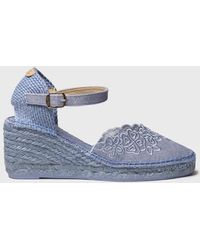 Toni Pons - Embroidered Wedge Espadrille - Lyst