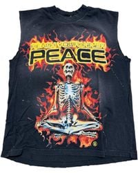 HELLSTAR - Inner Peace Skeleton Sleeveless T-Shirt - Lyst